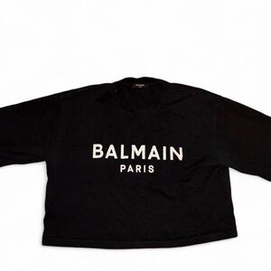 Balmain Black Crewneck Top